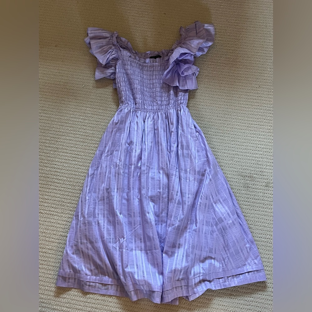 Banana Republic purple midi dress size M